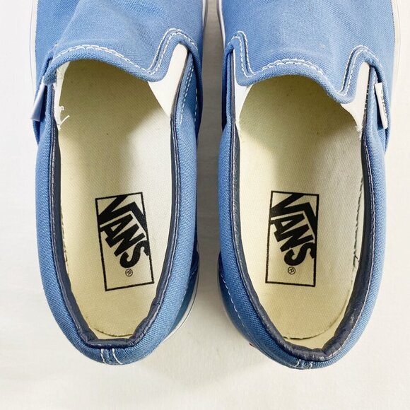 Vans Unisex Slip-On Casual Sneakers – Blue, Women’s Size 8.5 - Picture 6 of 8